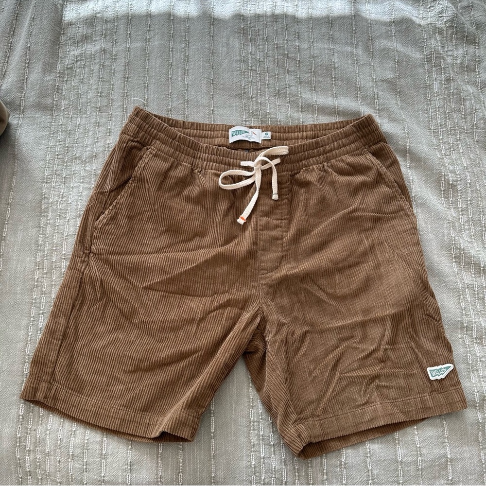 Wellen Tan Brown Corduroy Shorts 100% organic cotton!